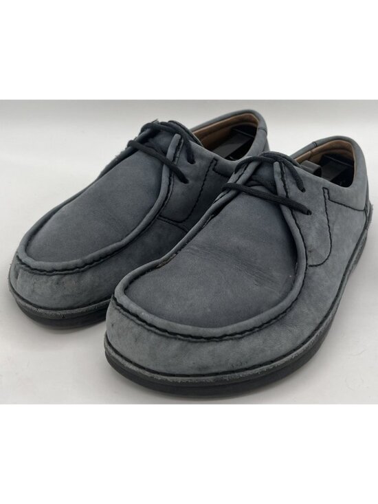 Birkenstock Pasadena Blue Gray Nubuck Suede Leather Moc-Toe Shoes EU40/L9/M7 main image 5